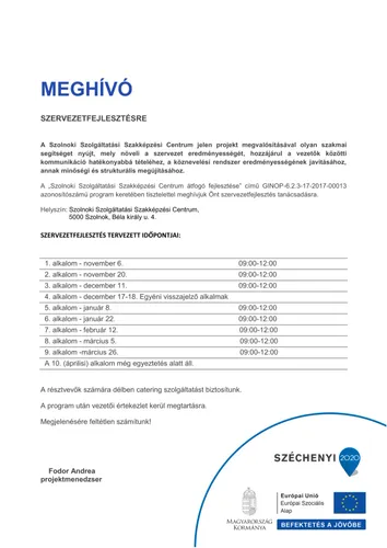 MEGHÍVÓ - Szervezetfejlesztési tanácsadások (GINOP–6.2.3-17-2017-00013).webp